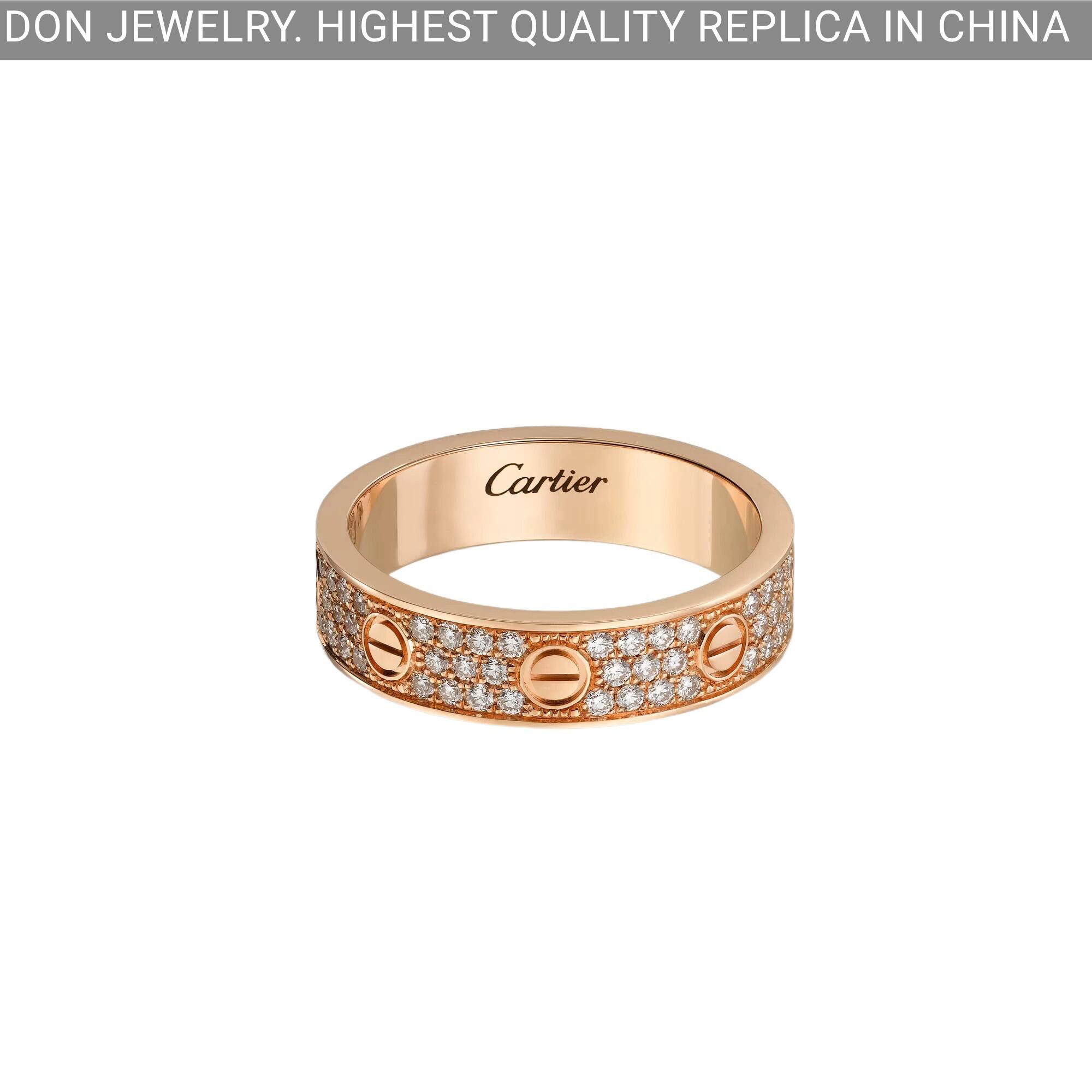 Cartier Love Wedding Band ring, diamond-paved