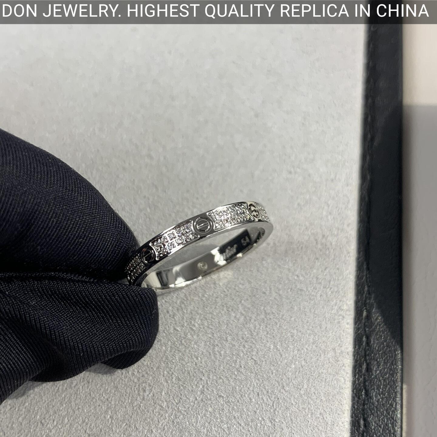 Cartier Love ring, diamond-paved, small model