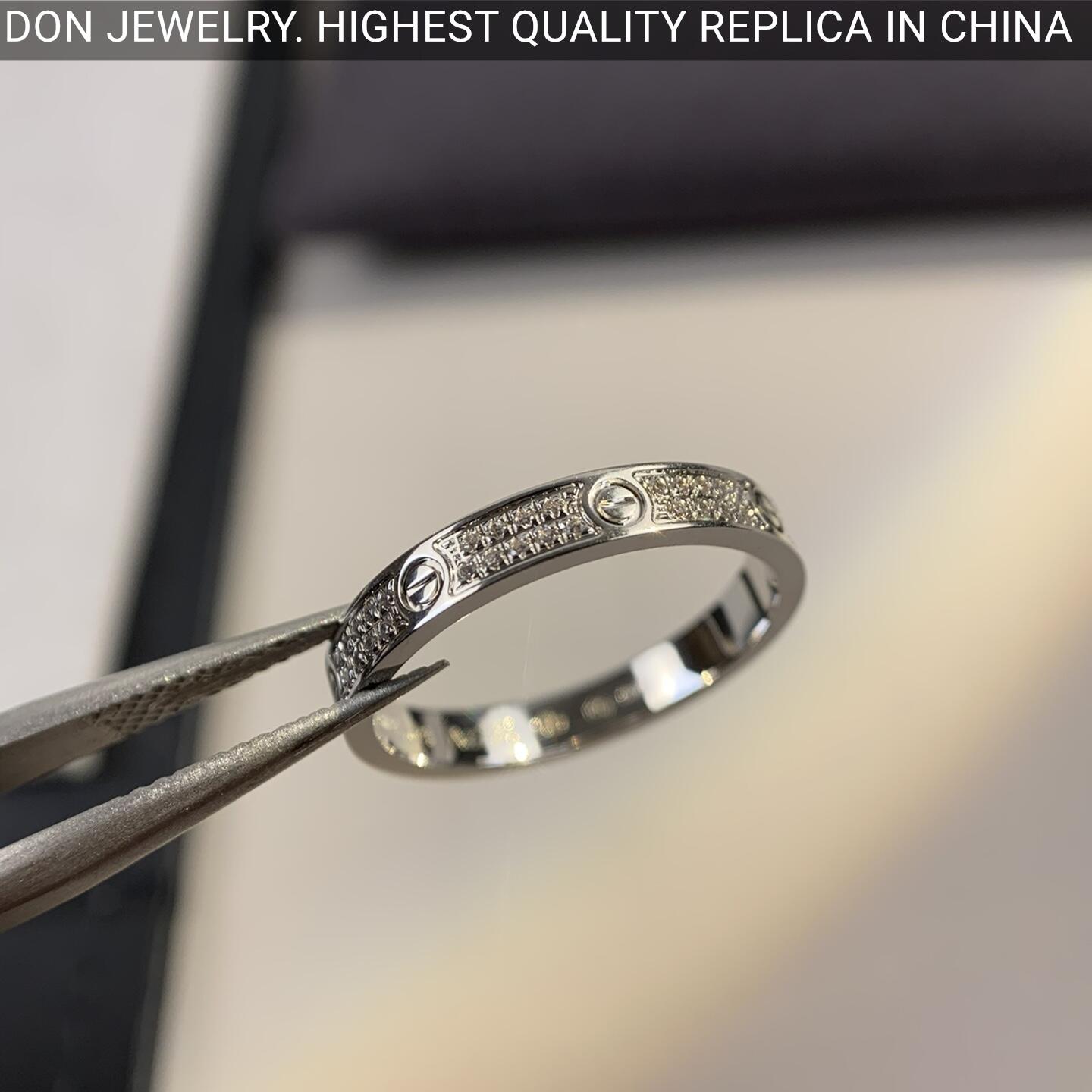 Cartier Love ring, diamond-paved, small model