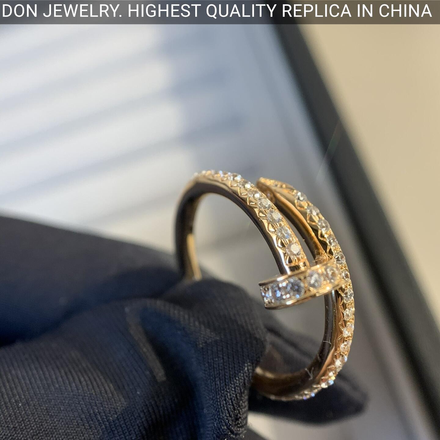 Cartier Juste Un Clou ring, full diamonds