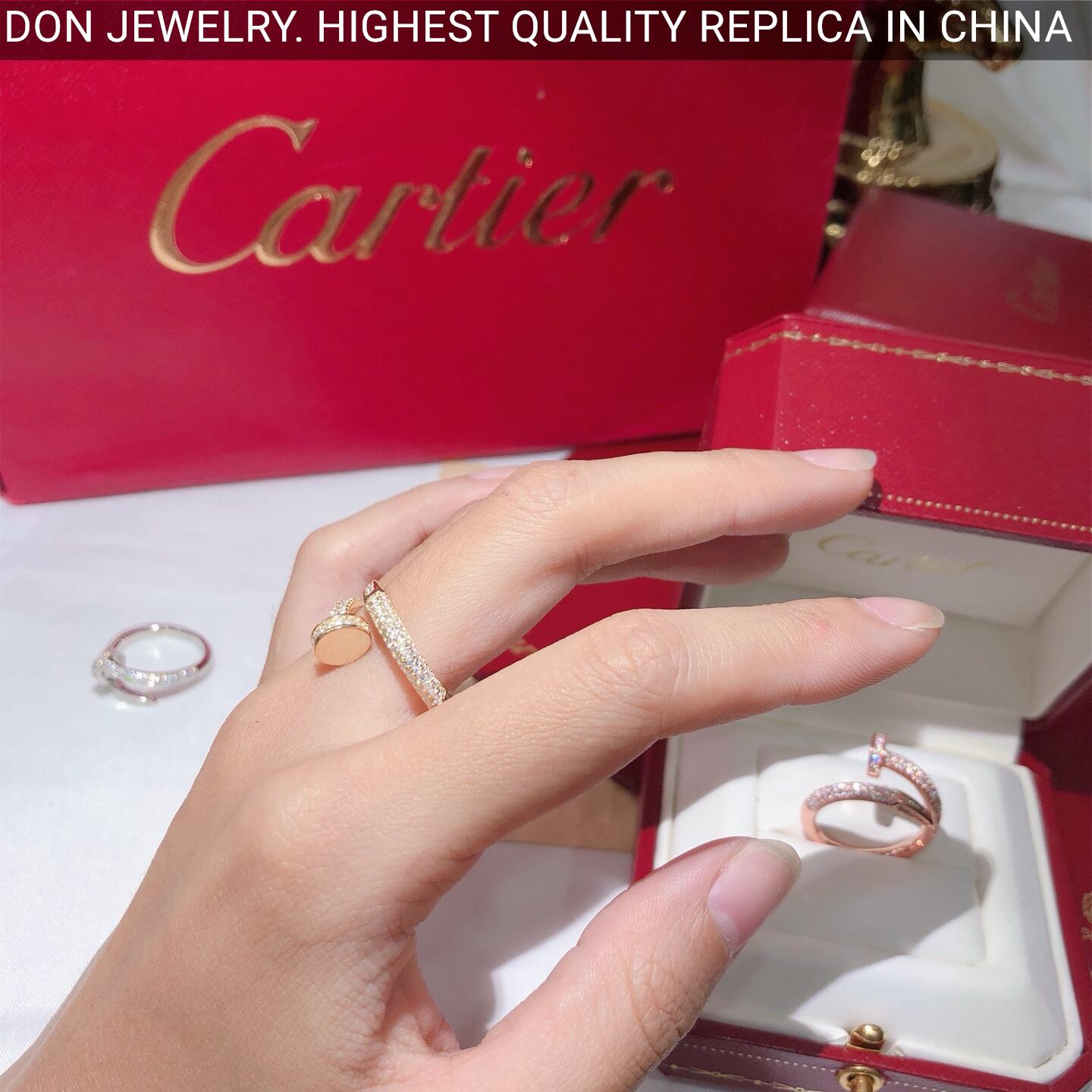 Cartier Juste Un Clou ring, full diamonds