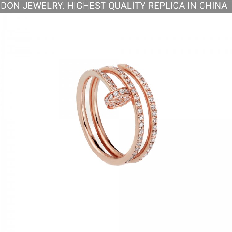 Cartier Juste Un Clou ring, full diamonds