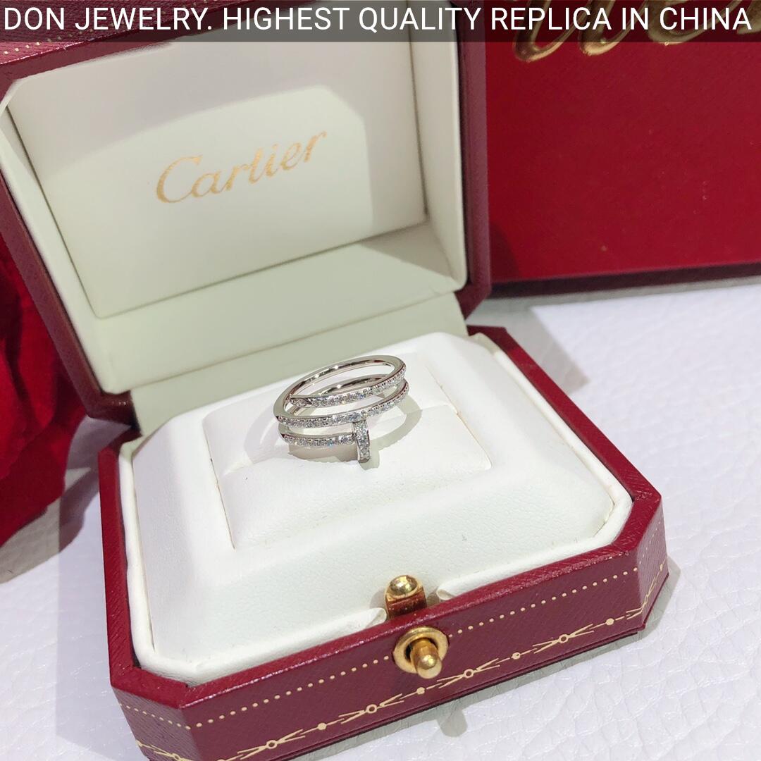 Cartier Juste Un Clou ring, full diamonds