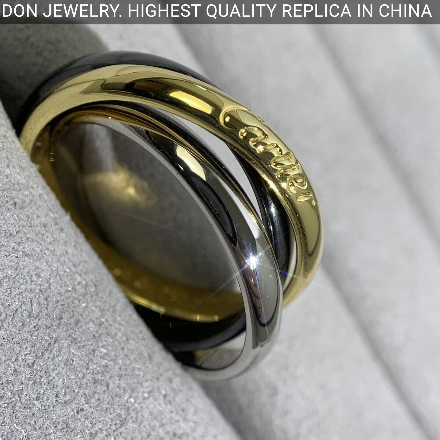 Cartier Trinity ring, ceramic