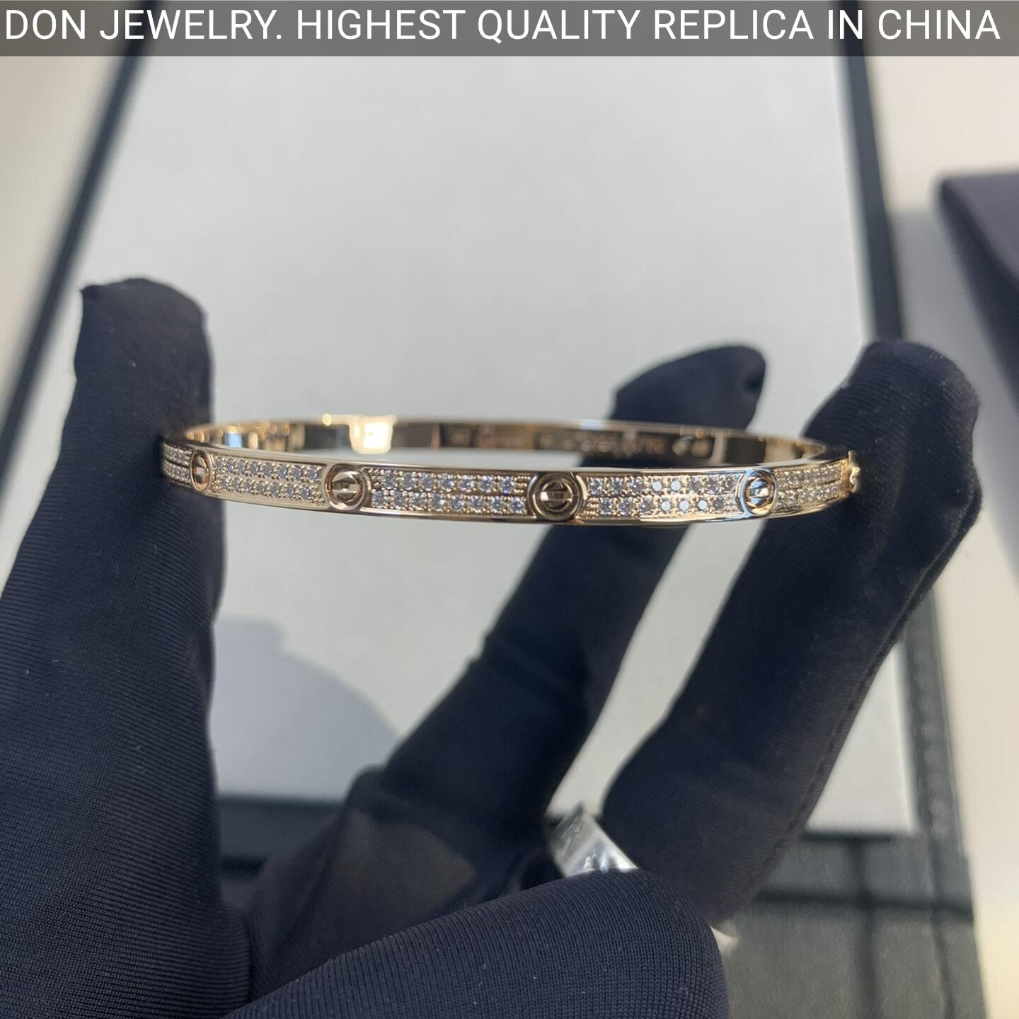 Cartier Love bracelet, small model, diamond-paved