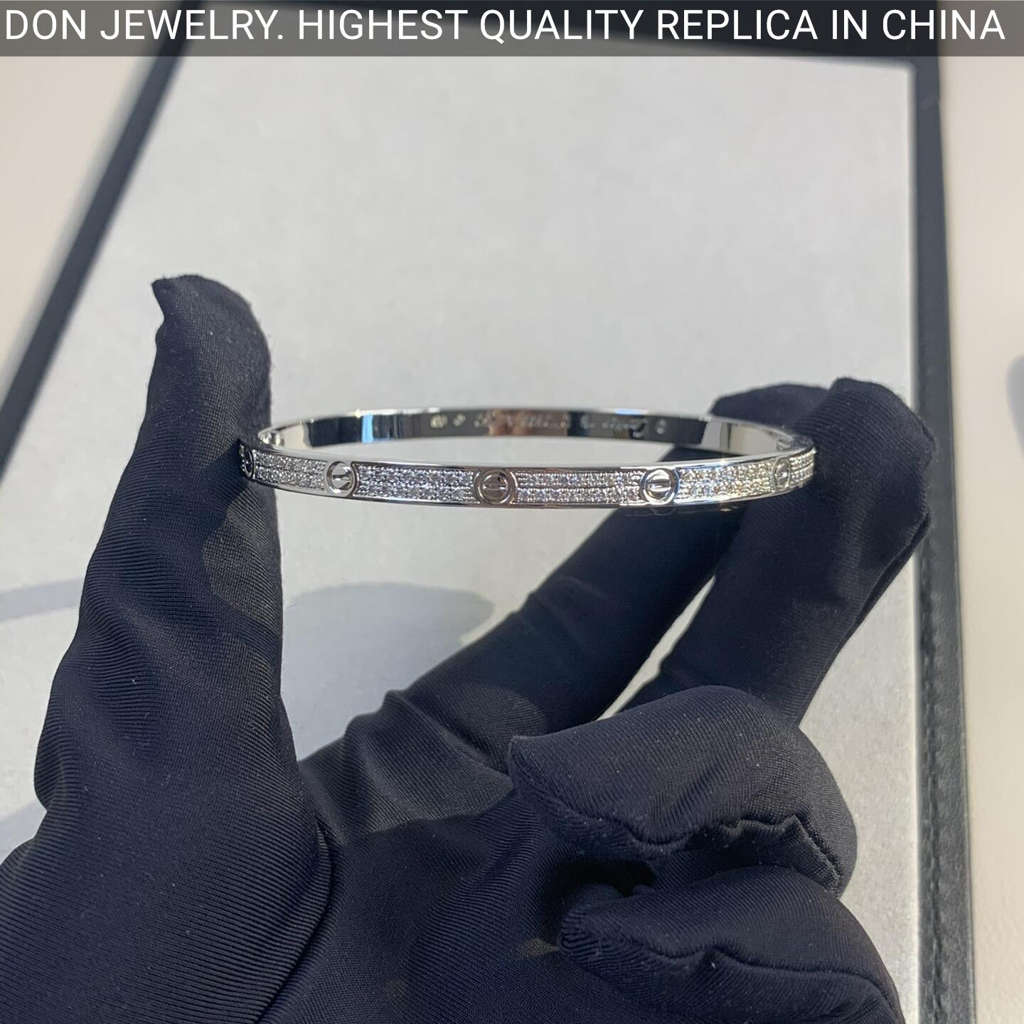 Cartier Love bracelet, small model, diamond-paved