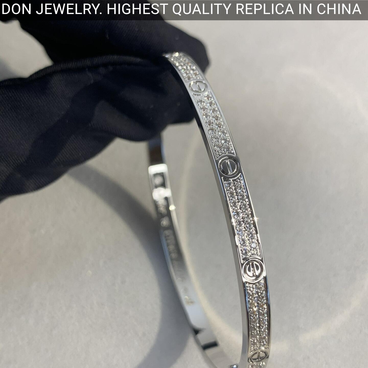 Cartier Love bracelet, small model, diamond-paved