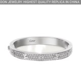 Cartier Love bracelet, diamond-paved, small model