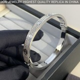 Cartier Love bracelet, diamond-paved, small model