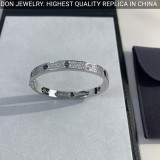 Cartier Love bracelet, diamond-paved, ceramic