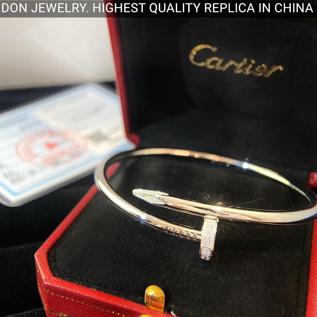 Cartier Juste Un Clou bracelet, part diamonds