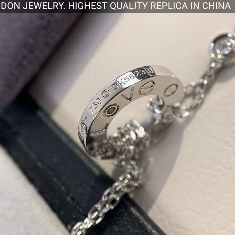 Cartier Love necklace, 7.8 mm, 2 diamonds