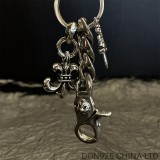 CHROME HEARTS BS Fleur and Dagger Key Chain