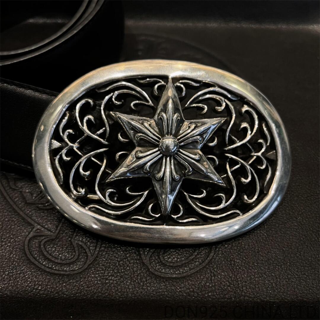 CHROME HEARTS Oval Star Buckle Belt