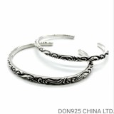 CHROME HEARTS Scroll Band Cuff Free Size