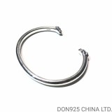 CHROME HEARTS Double Dog Cuff Free Size