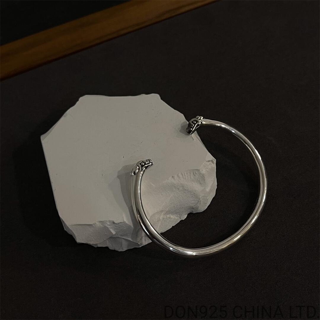 CHROME HEARTS Double Dog Cuff Free Size