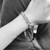 CHROME HEARTS Single B Ring Bracelet 22CM Adjustable