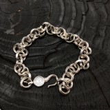 CHROME HEARTS Single B Ring Bracelet 22CM Adjustable