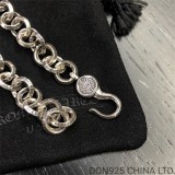 CHROME HEARTS Single B Ring Bracelet 22CM Adjustable