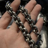 CHROME HEARTS Double B Ring Bracelet 22CM Adjustable