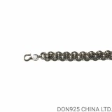 CHROME HEARTS Double B Ring Bracelet 22CM Adjustable