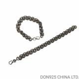 CHROME HEARTS Double B Ring Bracelet 22CM Adjustable