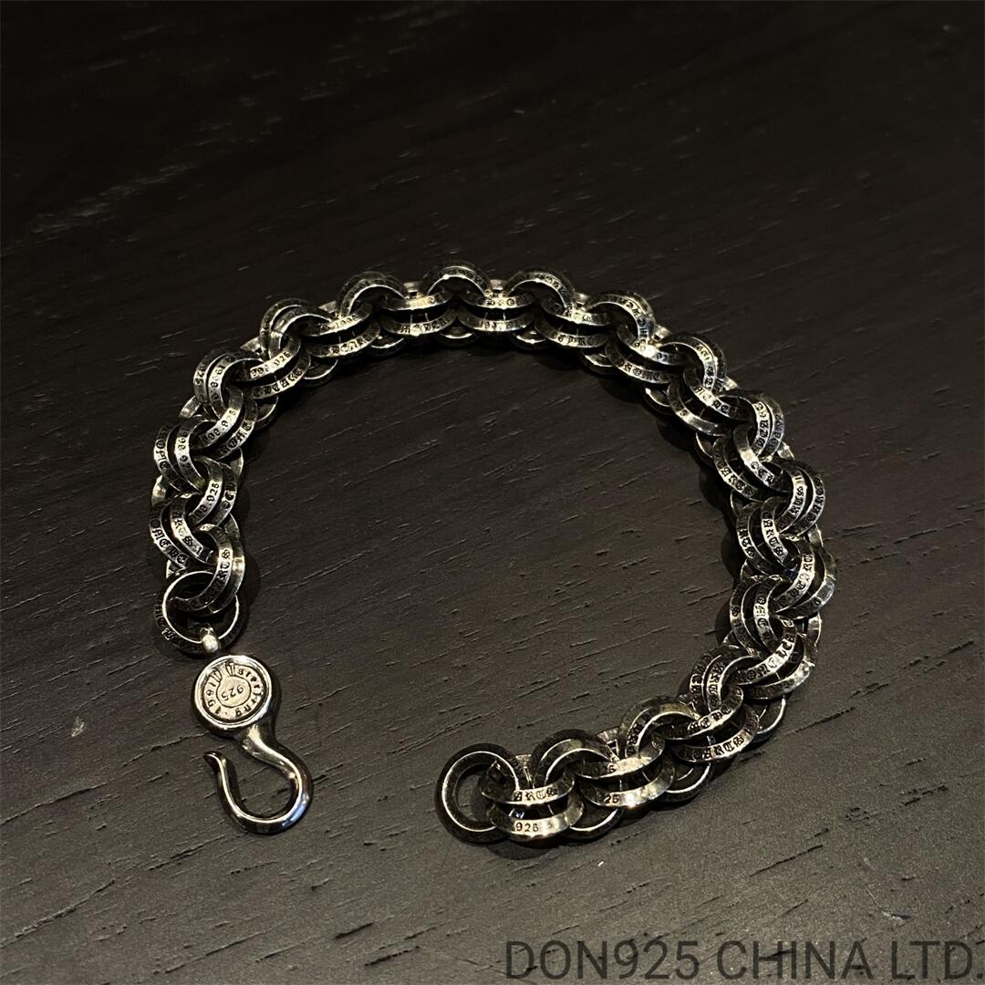 CHROME HEARTS Double B Ring Bracelet 22CM Adjustable