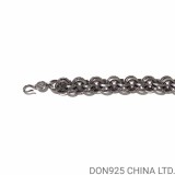 CHROME HEARTS Large Double B Ring Bracelet 22CM Adjustable