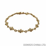 22K Gold CHROME HEARTS Tiny E Plus Bracelet