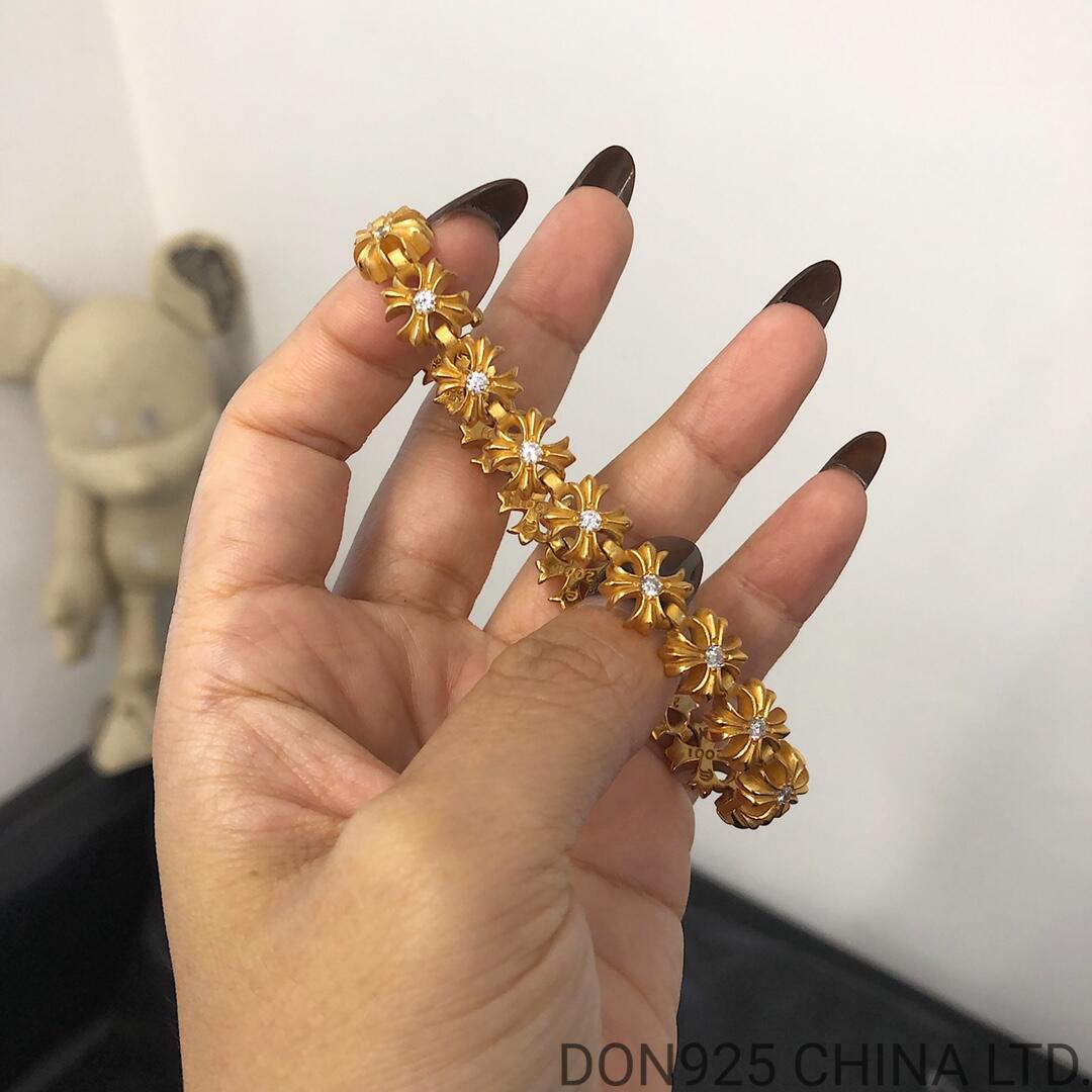 22K Gold CHROME HEARTS Plus Bracelet