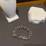 CHROME HEARTS Floral ID Fancy Chain Thin Bracelet