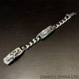 CHROME HEARTS Double ID Thick Bracelet