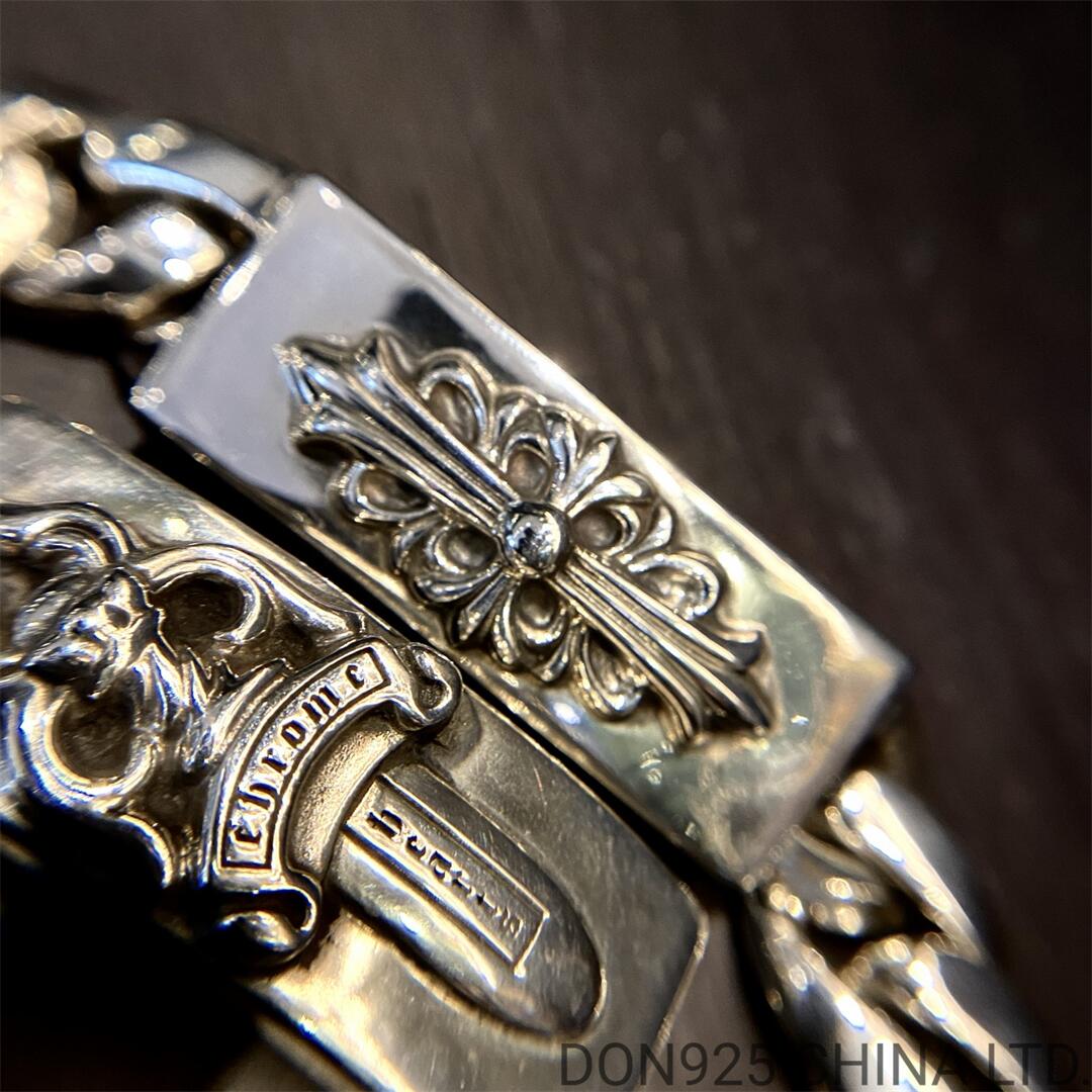 CHROME HEARTS Double ID Thick Bracelet