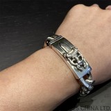 CHROME HEARTS Double ID Thick Bracelet