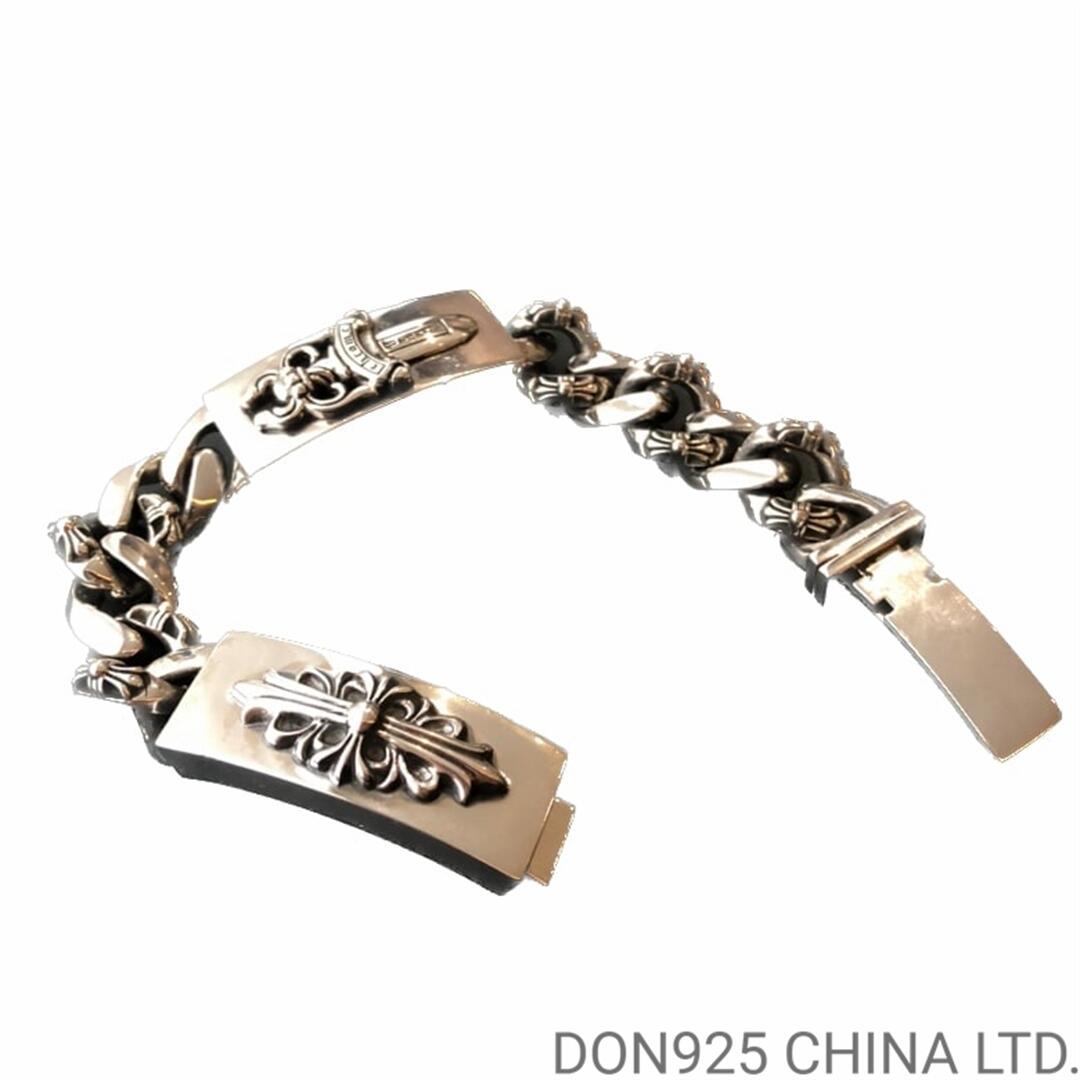 CHROME HEARTS Double ID Fancy Link Thick Bracelet