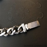 CHROME HEARTS Double ID Fancy Link Thick Bracelet