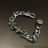 CHROME HEARTS Filigree Fancy Chain Clip Thick Bracelet