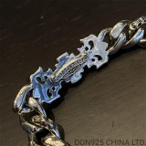 CHROME HEARTS Filigree Fancy Chain Clip Thick Bracelet