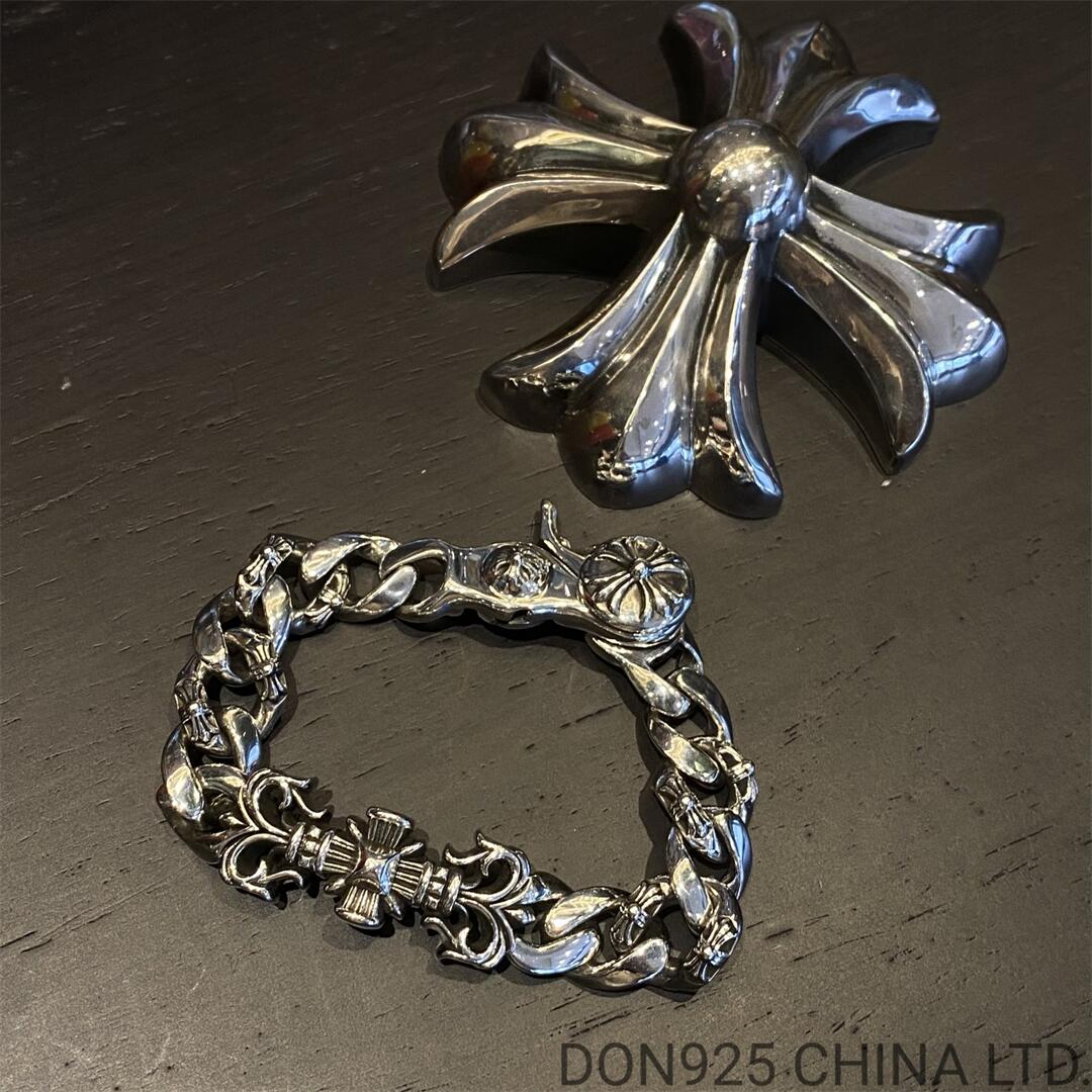 CHROME HEARTS Filigree Fancy Chain Clip Thick Bracelet