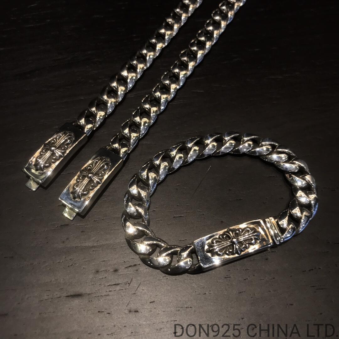 CHROME HEARTS Floral ID Chain Thin Bracelet