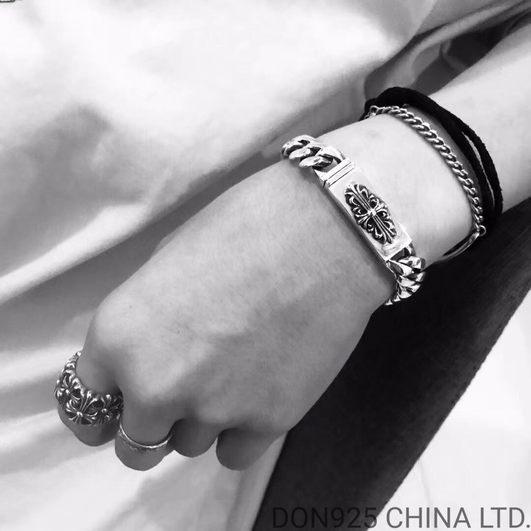 CHROME HEARTS Floral ID Chain Thin Bracelet