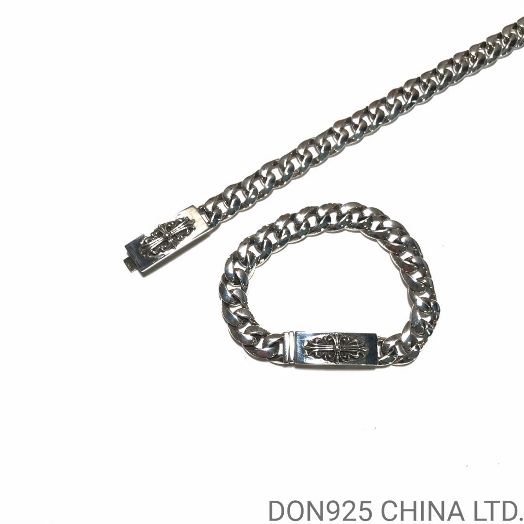 CHROME HEARTS Floral ID Chain Thin Bracelet