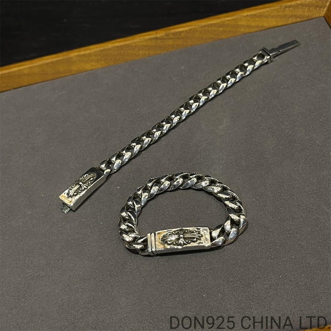 CHROME HEARTS Floral ID Chain Thin Bracelet