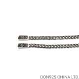 CHROME HEARTS Plus ID Chain Thin Bracelet