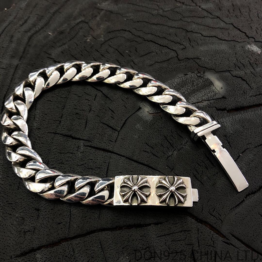 CHROME HEARTS Plus ID Chain Thin Bracelet