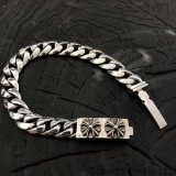 CHROME HEARTS Plus ID Chain Thin Bracelet