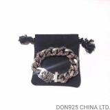 CHROME HEARTS ID Fancy Chain Thick Bracelet