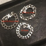 CHROME HEARTS Rolling Stones ID Chain Thick Bracelet