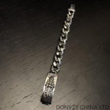 CHROME HEARTS Floral ID Chain Thick Bracelet